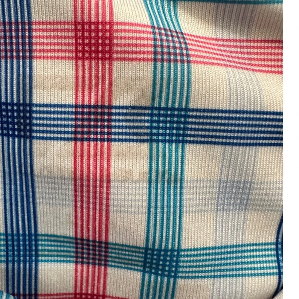 Cutter & Buck Pinehurst 1895 Golf Polo Shirt Mens XL Plaid Performance Blue Pink